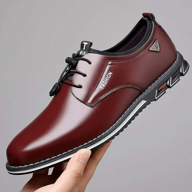 Men's Pointed Toe Lace-Up Casual Shoes