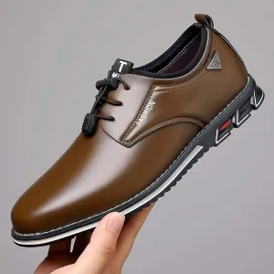 Men's Pointed Toe Lace-Up Casual Shoes