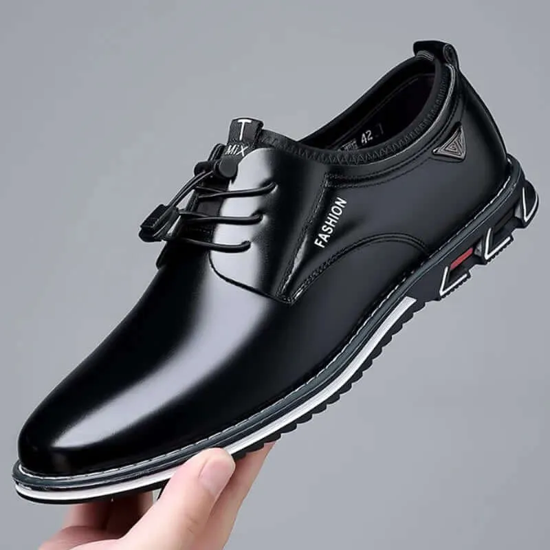 Men's Pointed Toe Lace-Up Casual Shoes