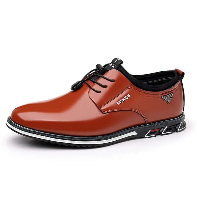 Men's Pointed Toe Lace-Up Casual Shoes