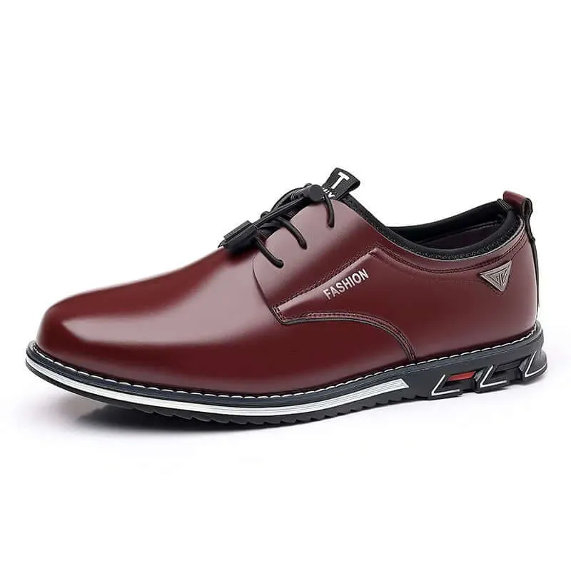 Men's Pointed Toe Lace-Up Casual Shoes