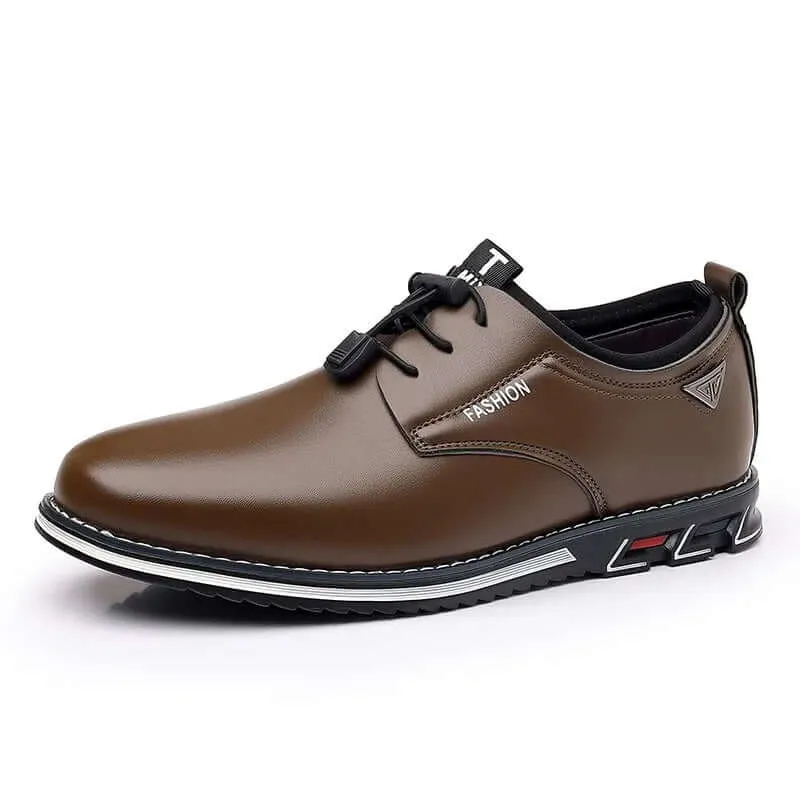 Men's Pointed Toe Lace-Up Casual Shoes