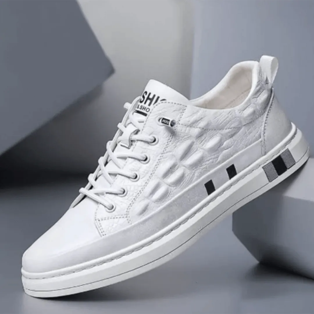 Men's Quilted Leather Low-Top Sneakers