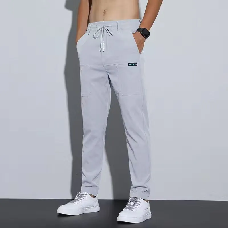 Men's Trendy Ice Silk Casual Sports Trousers