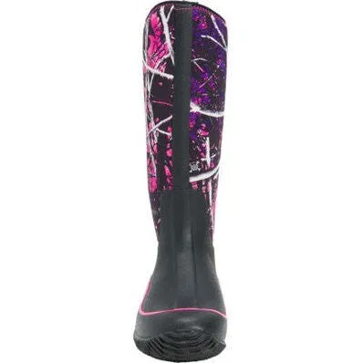 Muck Women's Muddy Girl Hale 15" Soft Toe WP Work Boot -Black- HAWMSMG