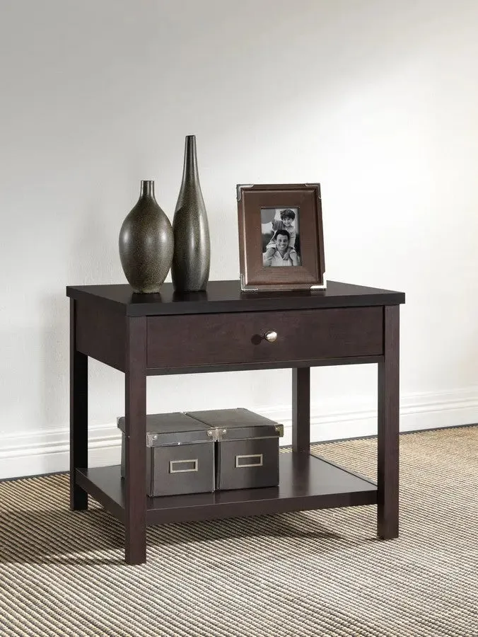 Nashua Brown Modern Accent Table and Nightstand