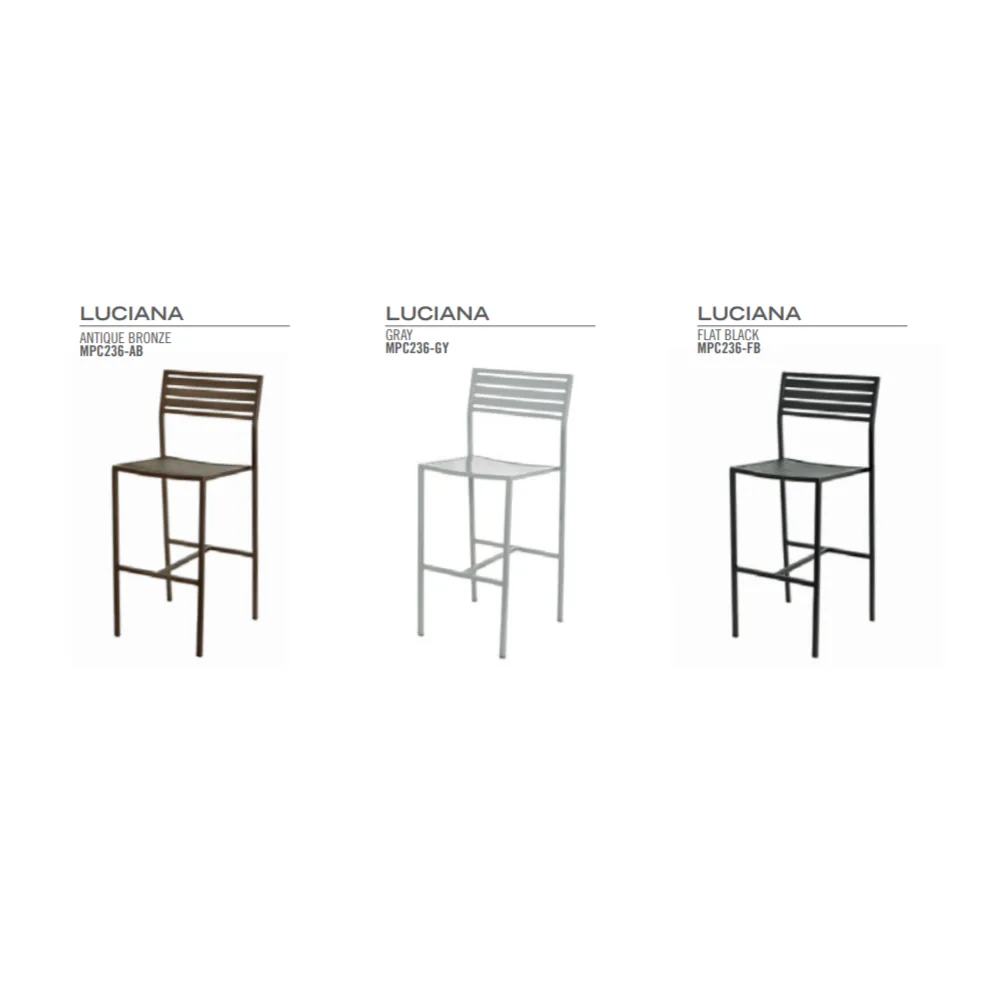 Niuline Luciana Outdoor Bar Stool
