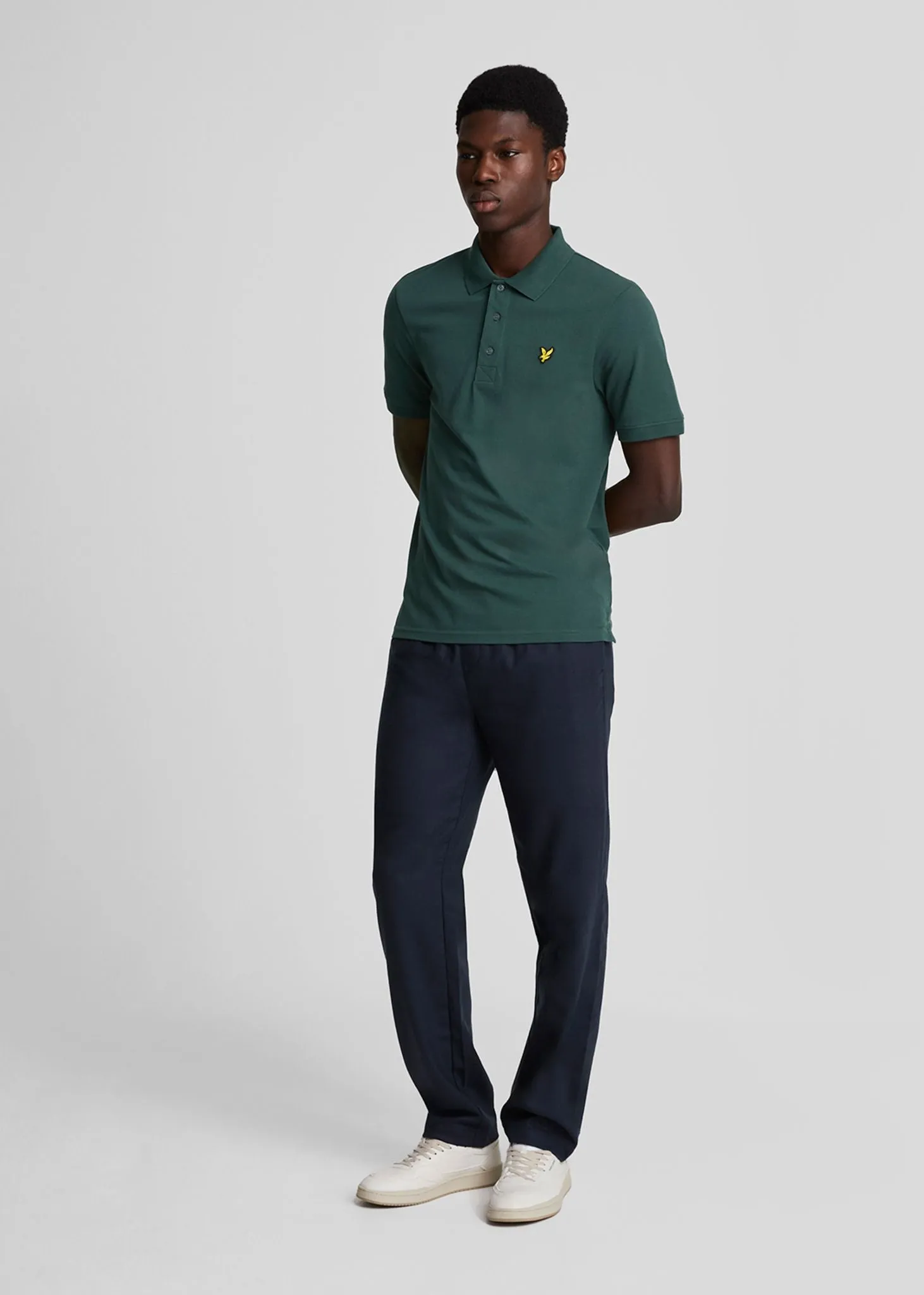 Plain polo shirt - argyle teal