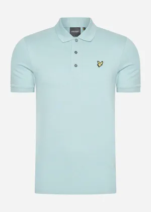 Plain polo shirt - blue smoke