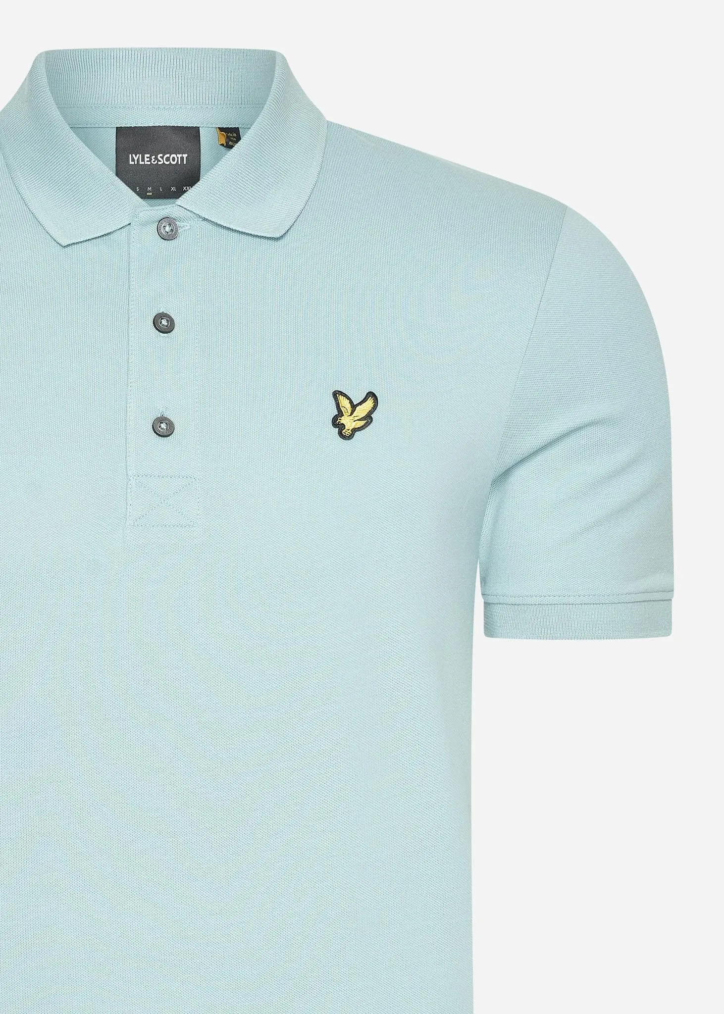 Plain polo shirt - blue smoke