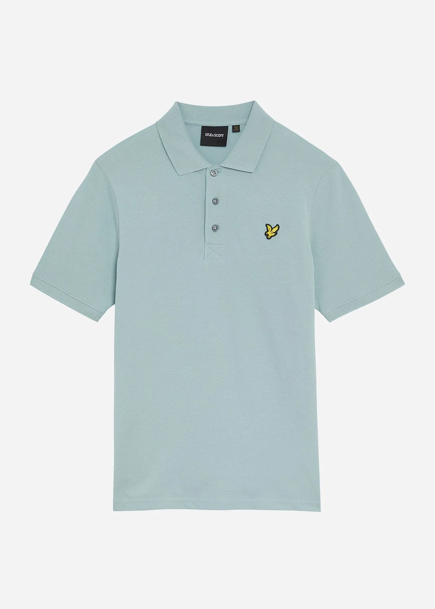 Plain polo shirt - blue smoke