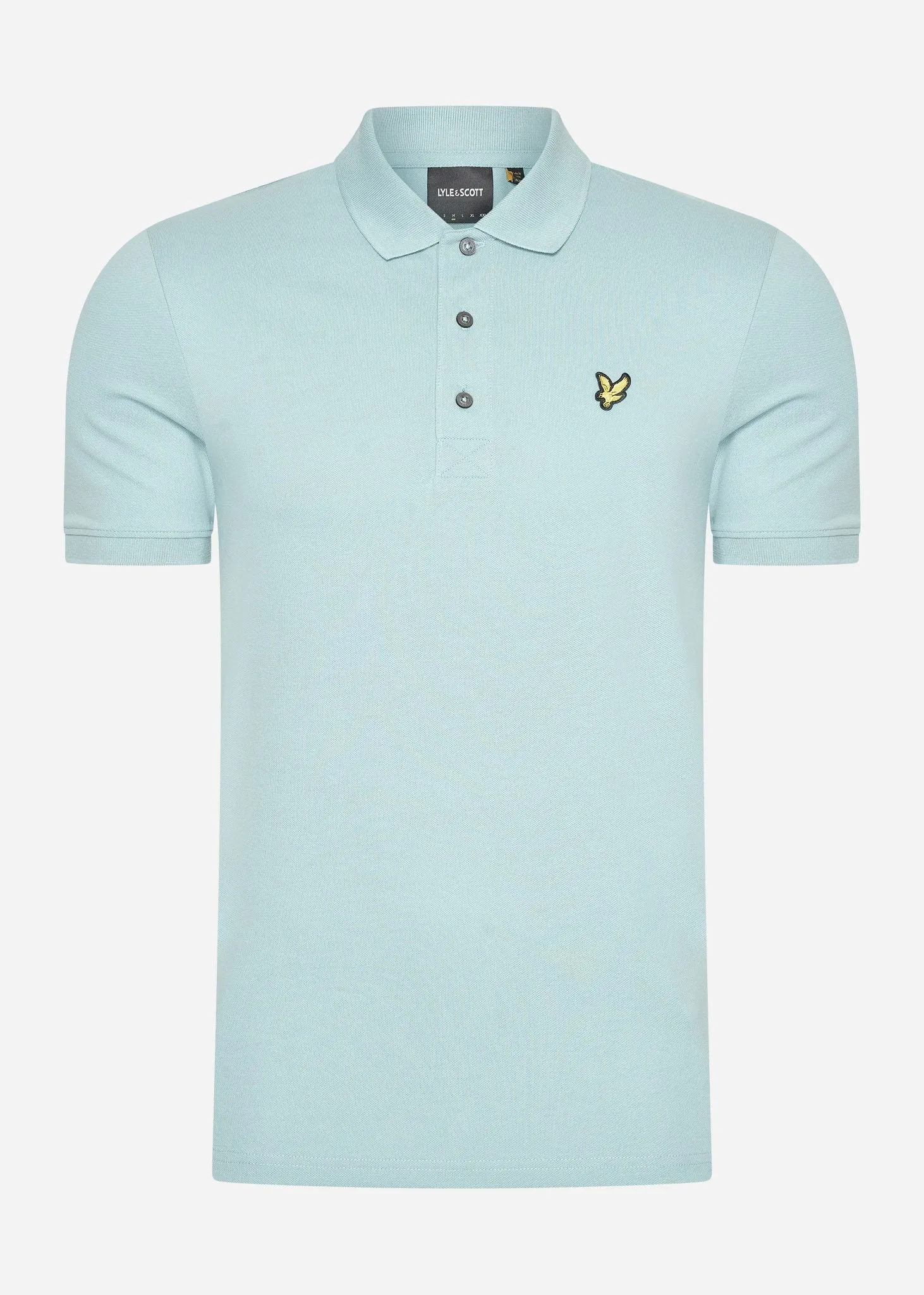 Plain polo shirt - blue smoke