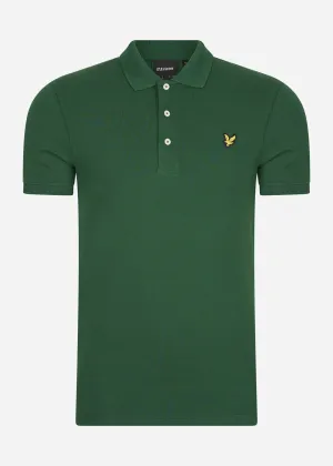 Plain polo shirt - english green