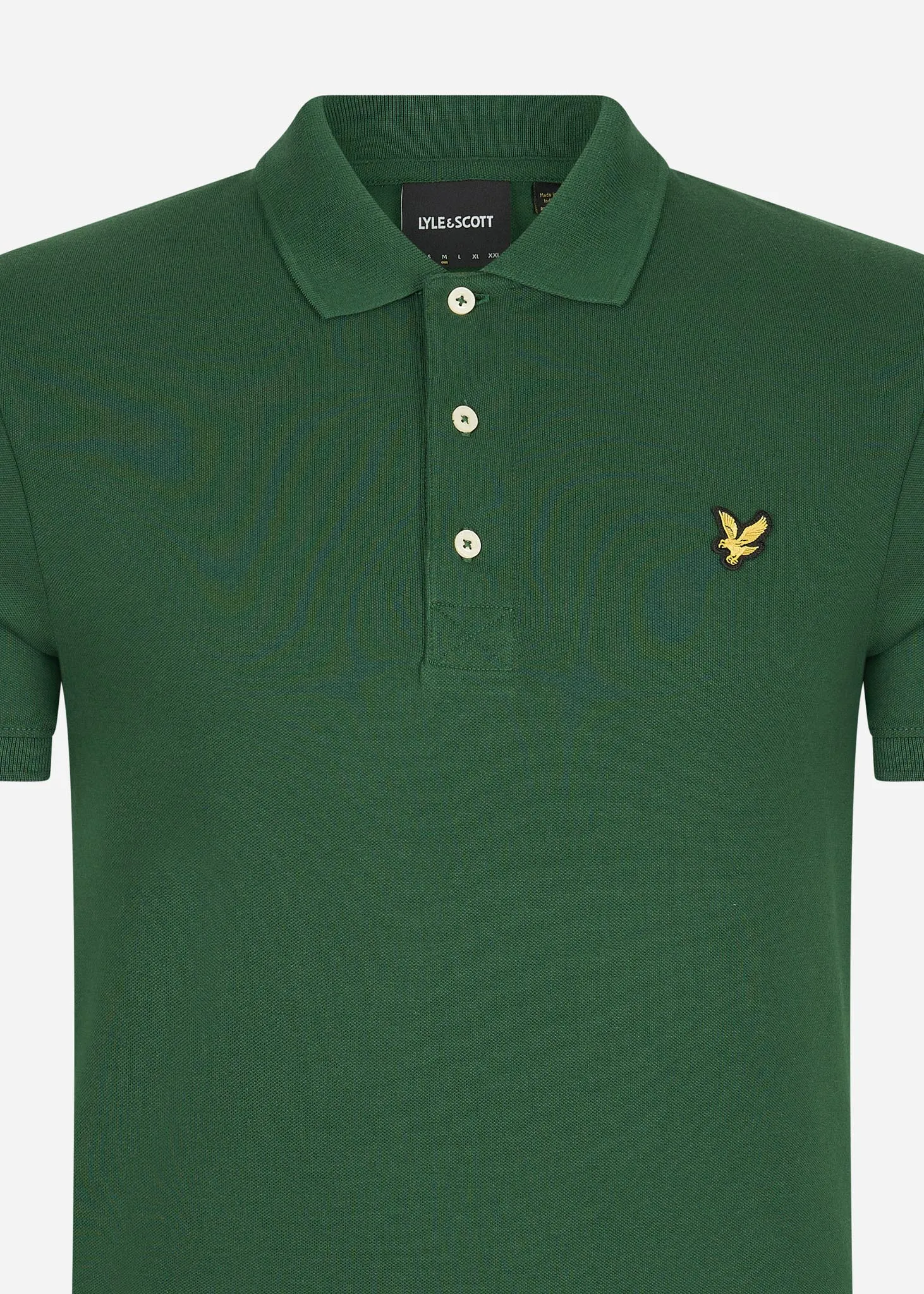 Plain polo shirt - english green