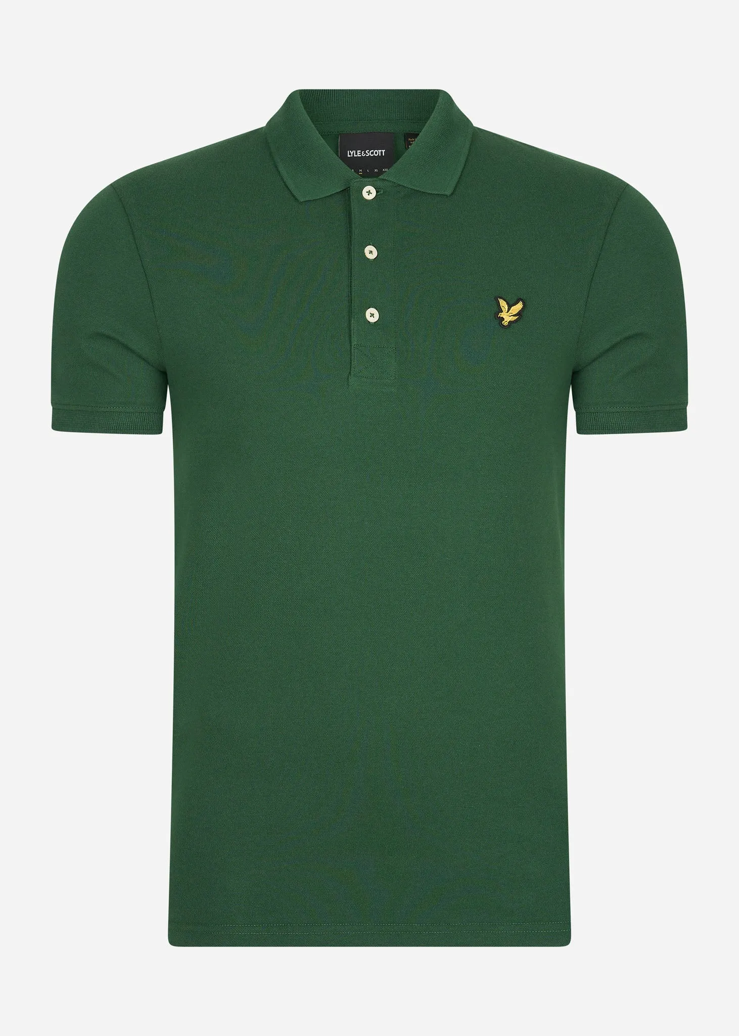 Plain polo shirt - english green