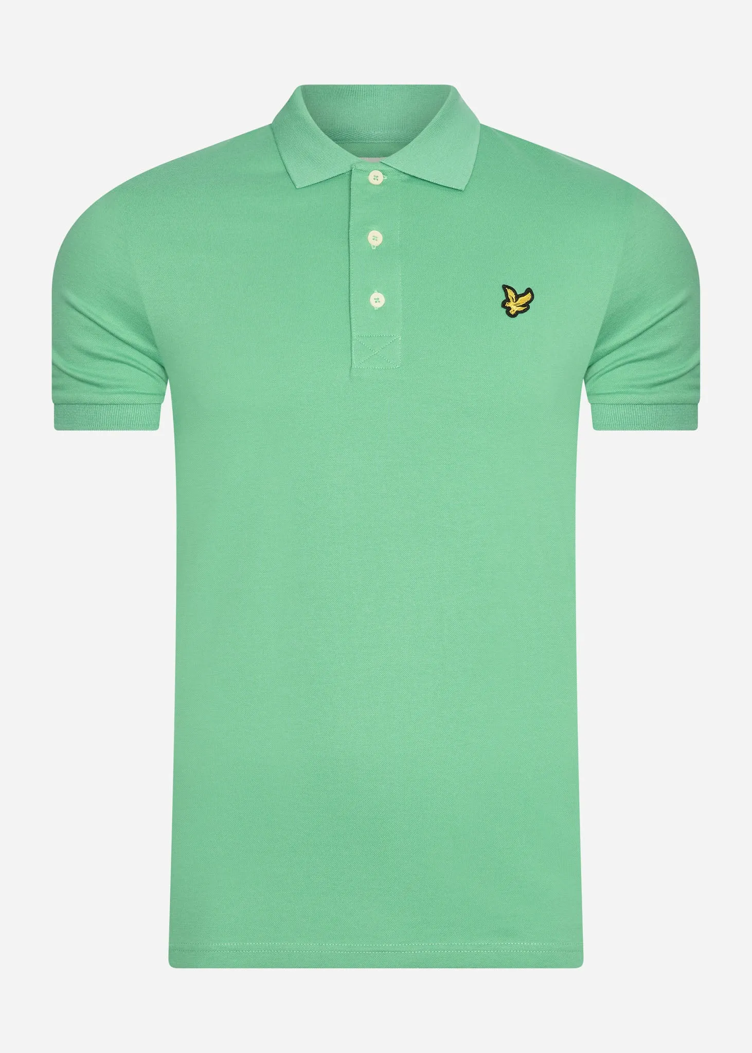 Plain polo shirt - green glaze