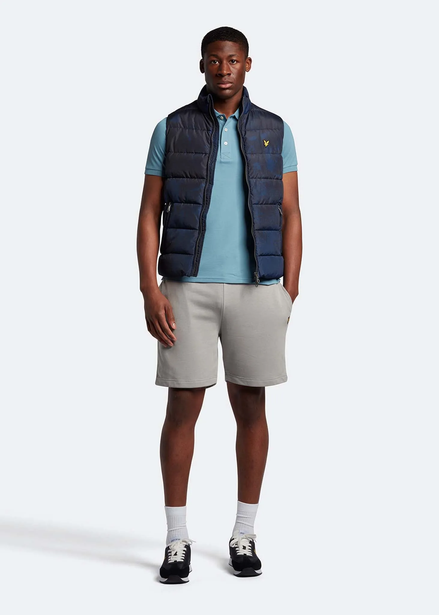 Plain polo shirt - skipton blue