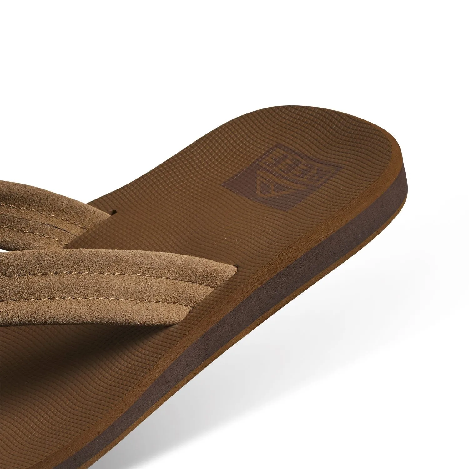 Reef Mens The Groundswell Suede Leather Flip Flops