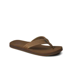 Reef Mens The Groundswell Suede Leather Flip Flops