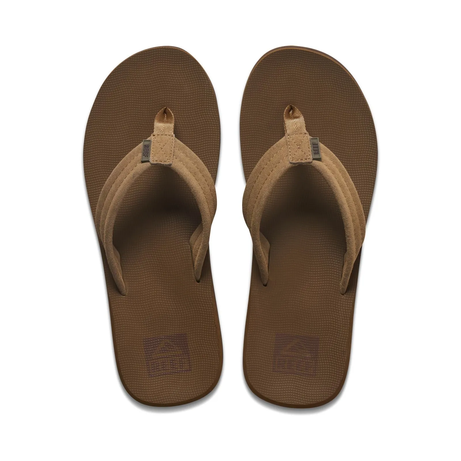 Reef Mens The Groundswell Suede Leather Flip Flops
