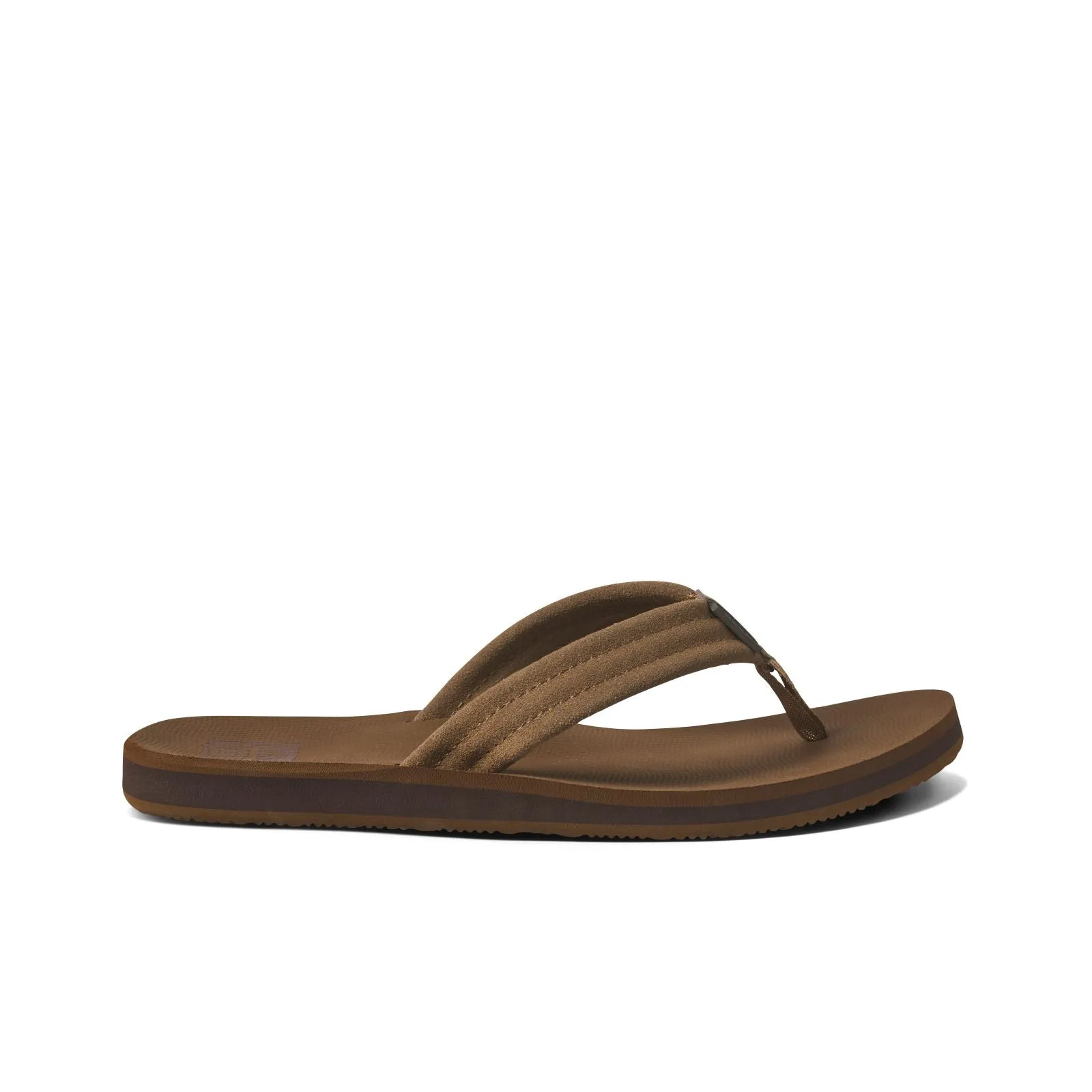 Reef Mens The Groundswell Suede Leather Flip Flops