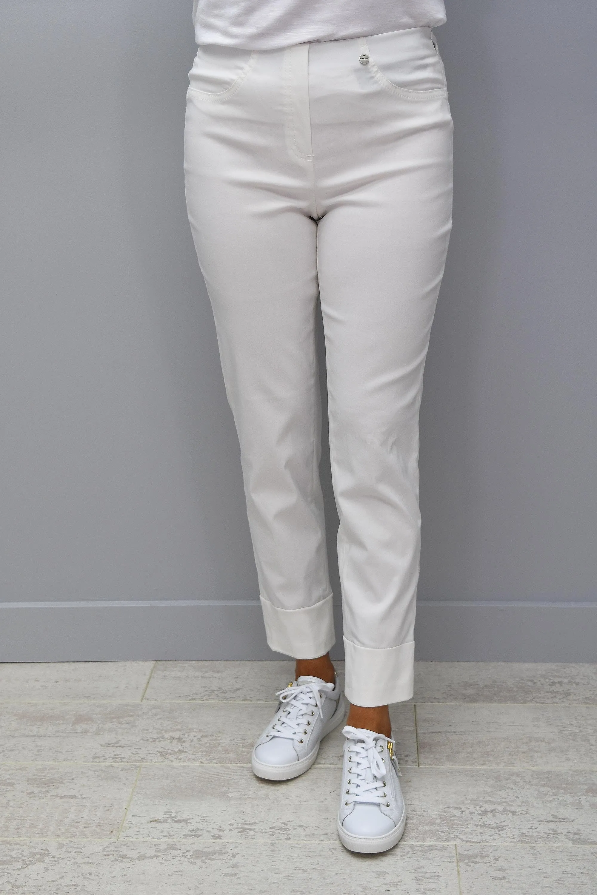 Robell Bella Cream 7/8 Trousers  111 -  51568 5499 111