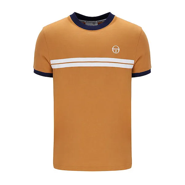 Sergio Tacchini Supermac T-Shirt Tan/Navy