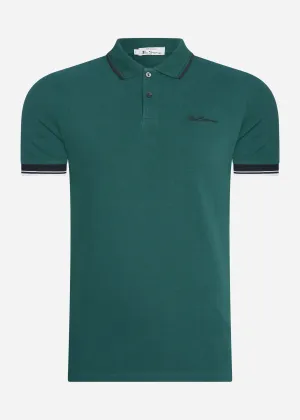 Signature polo - ocean green