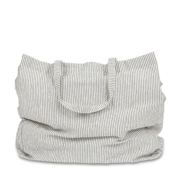 Studio Feder Tote Bag - Black Pin Stripe