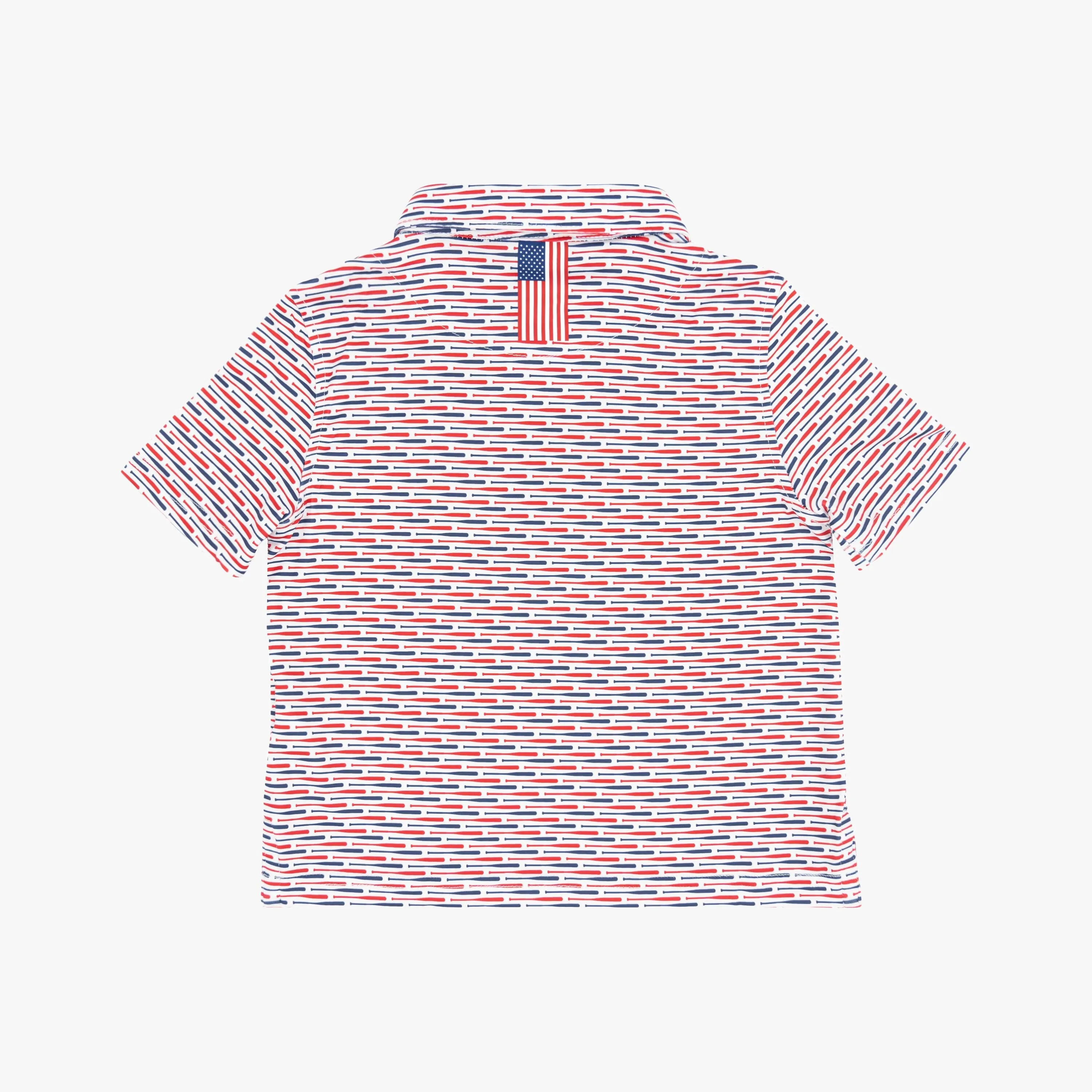 The Lil' Pastime | Performance Polo | The Pastime - White/Classic Red - USA
