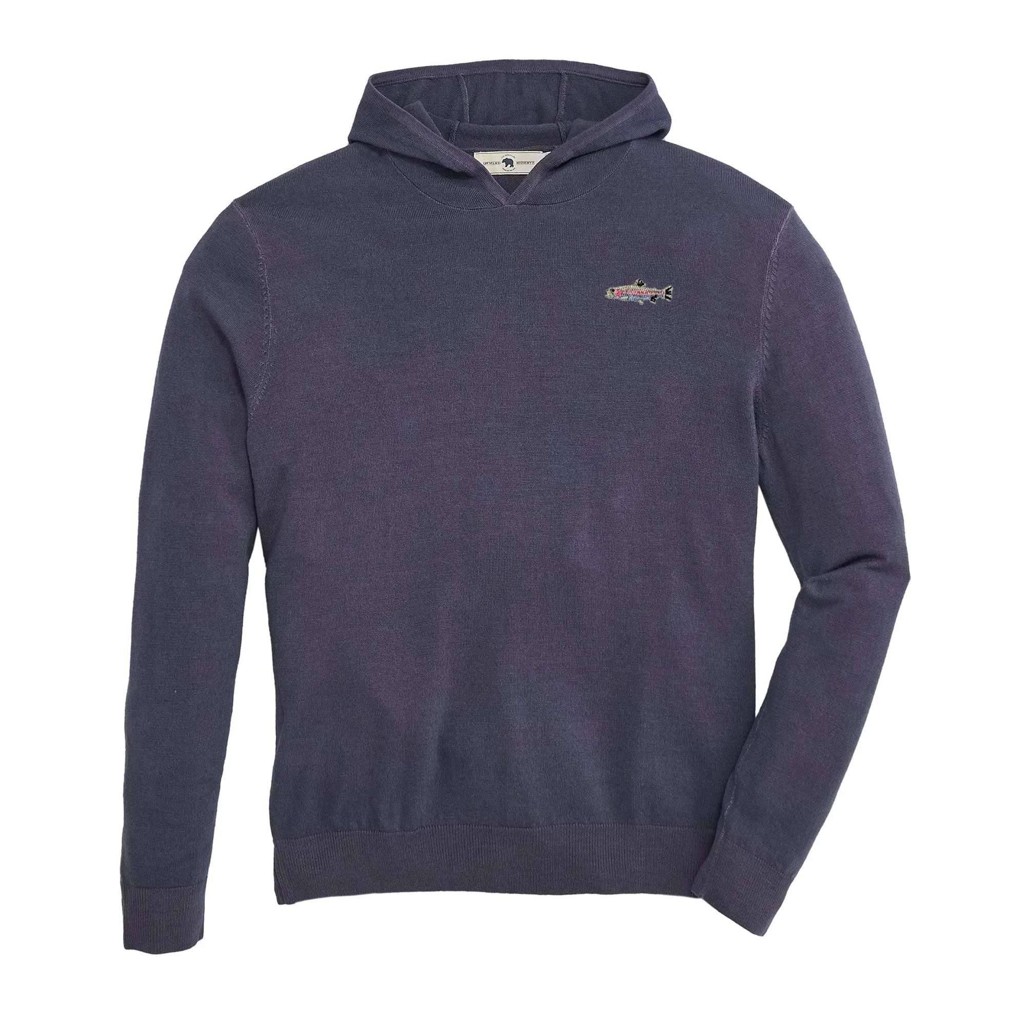 Trout Merino Hoodie - Ombre Blue