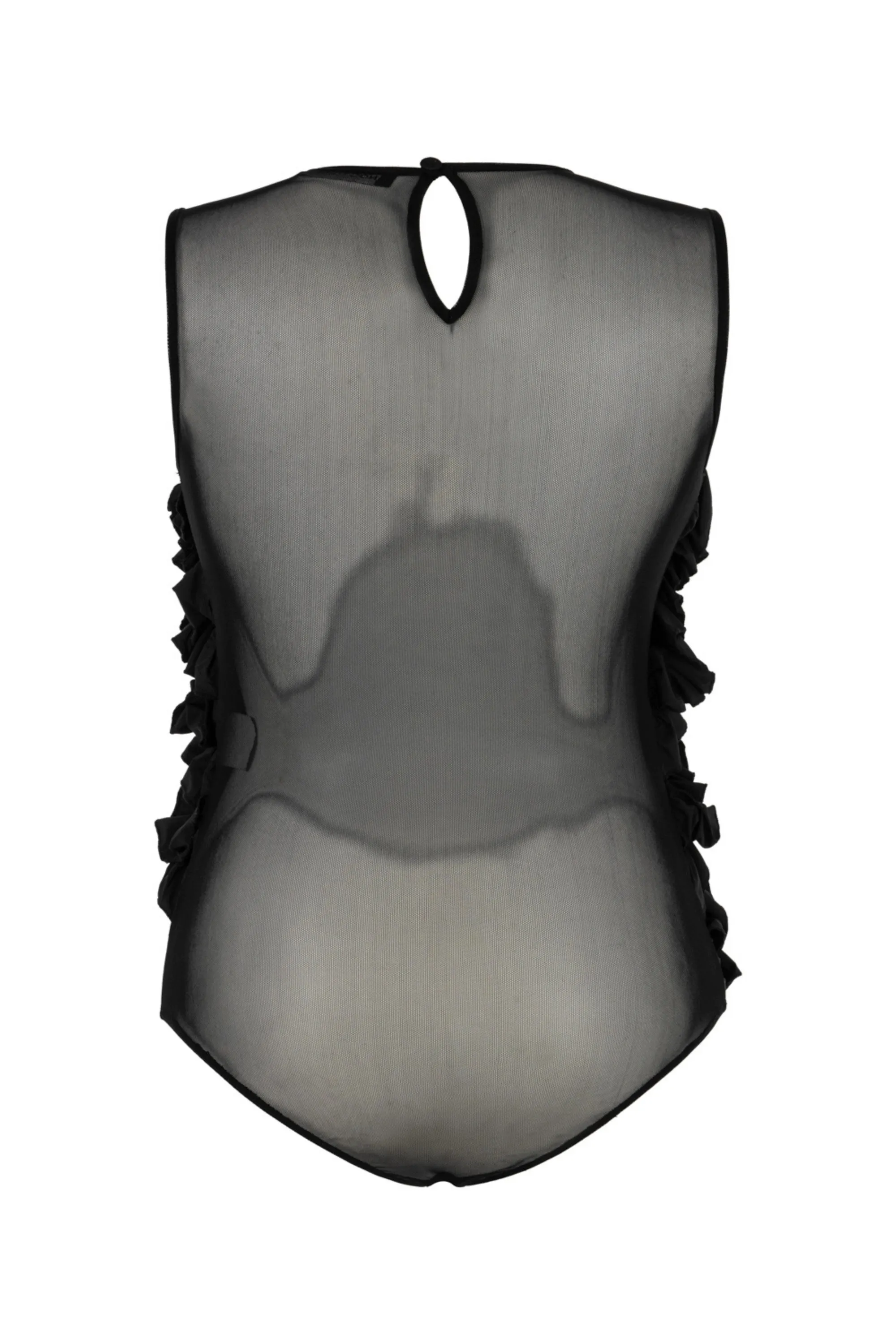 Tulle Body with Ruffle Detail