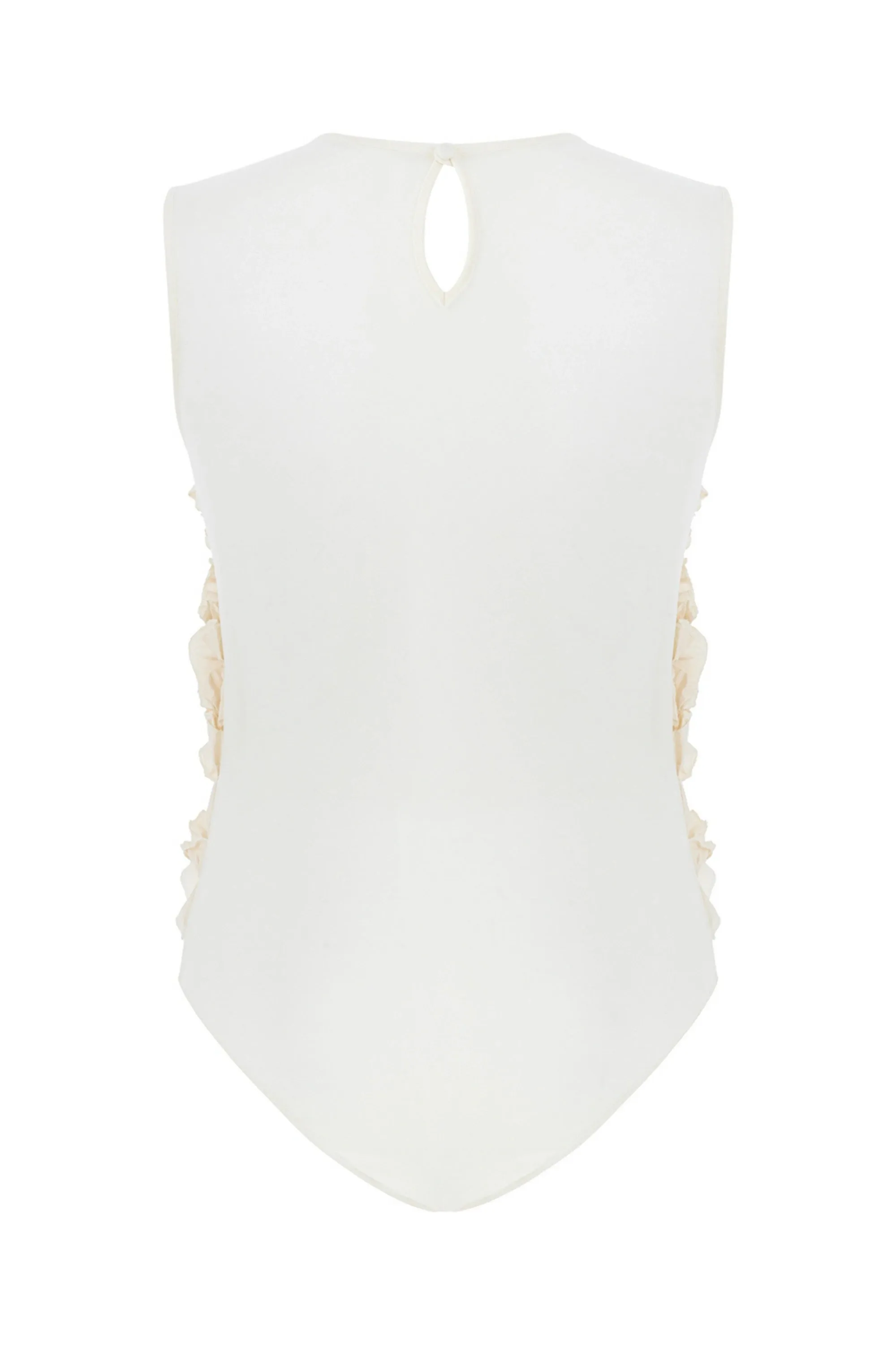 Tulle Body with Ruffle Detail