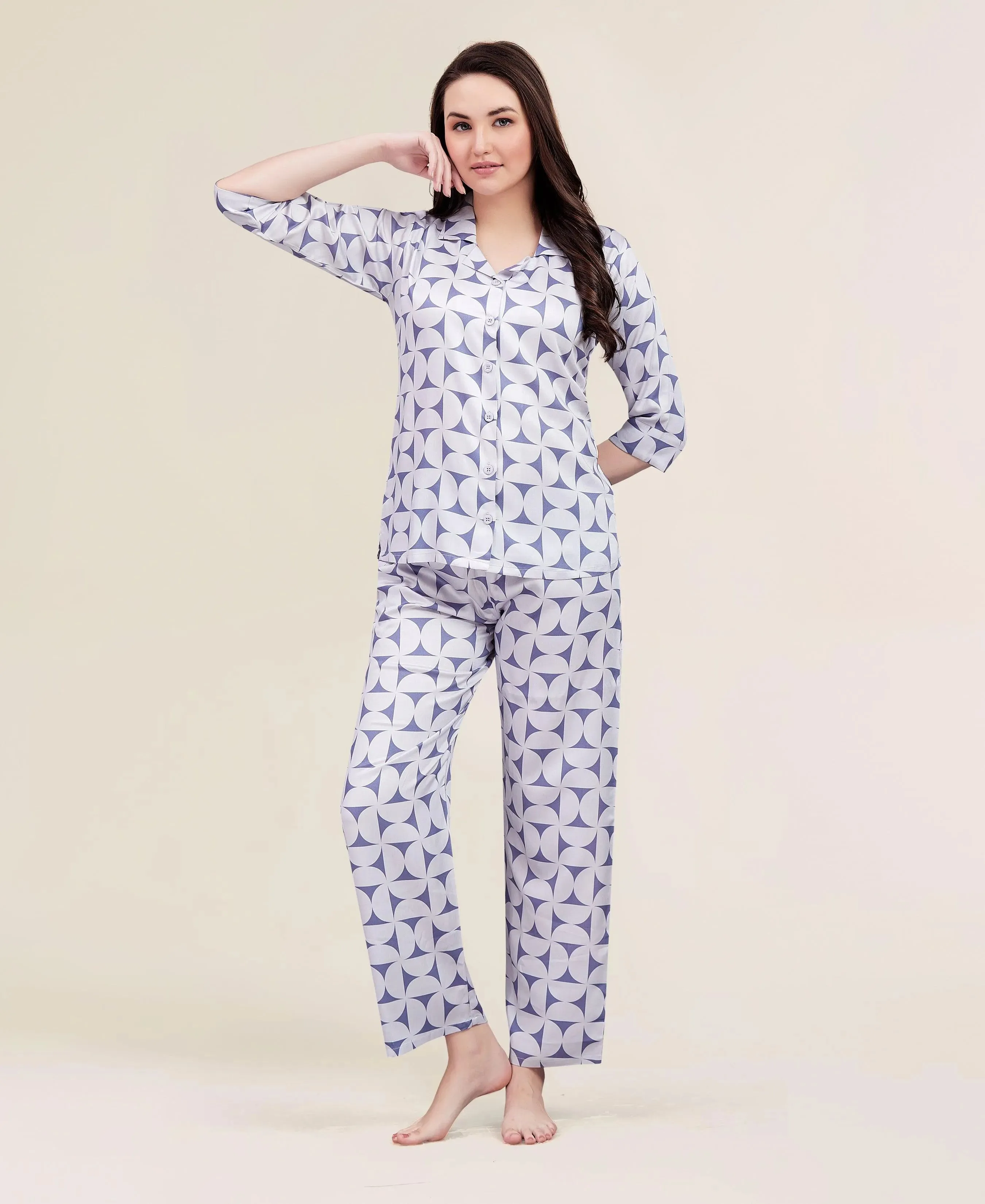 Velure Trendy Attractive Print Night Suit