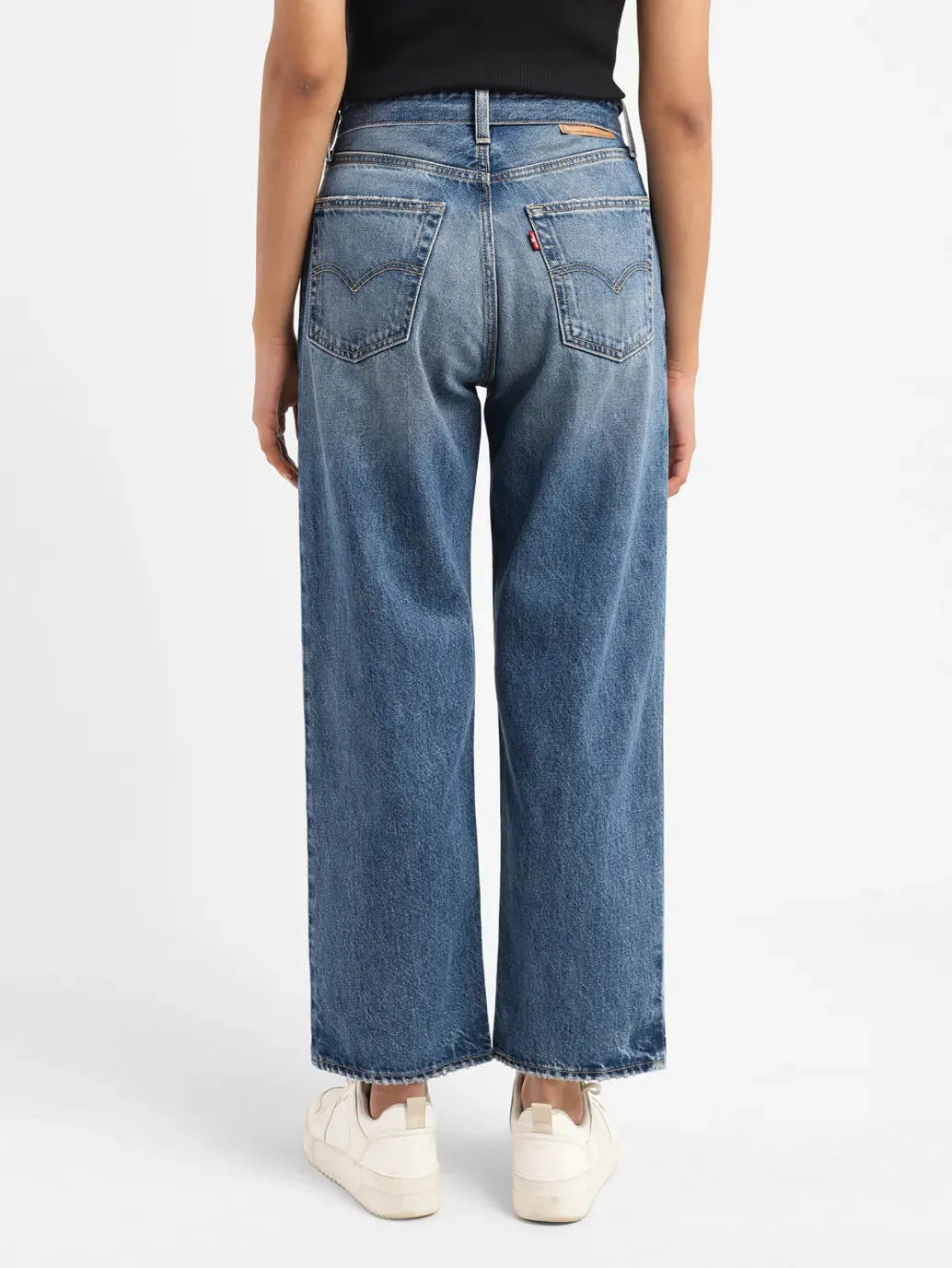 Women's 94 Blue Wideleg Fit High Rise Jeans