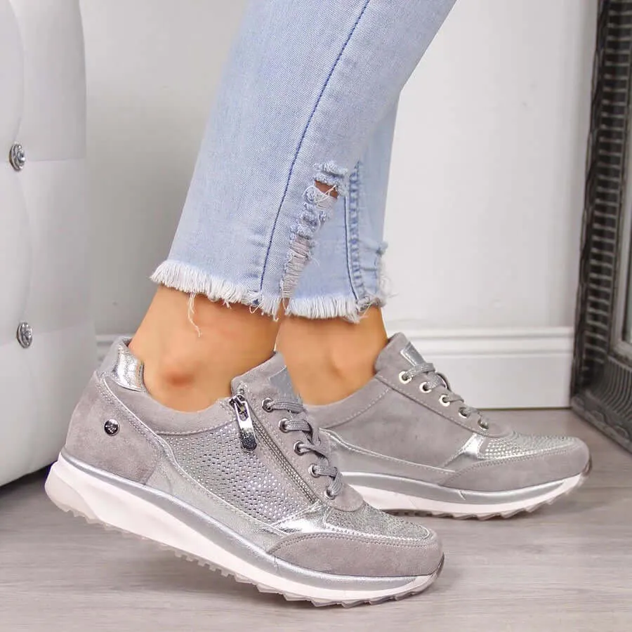 Women's Orthopedic Breathable Zipper Sneakers