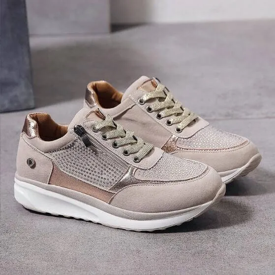 Women's Orthopedic Breathable Zipper Sneakers